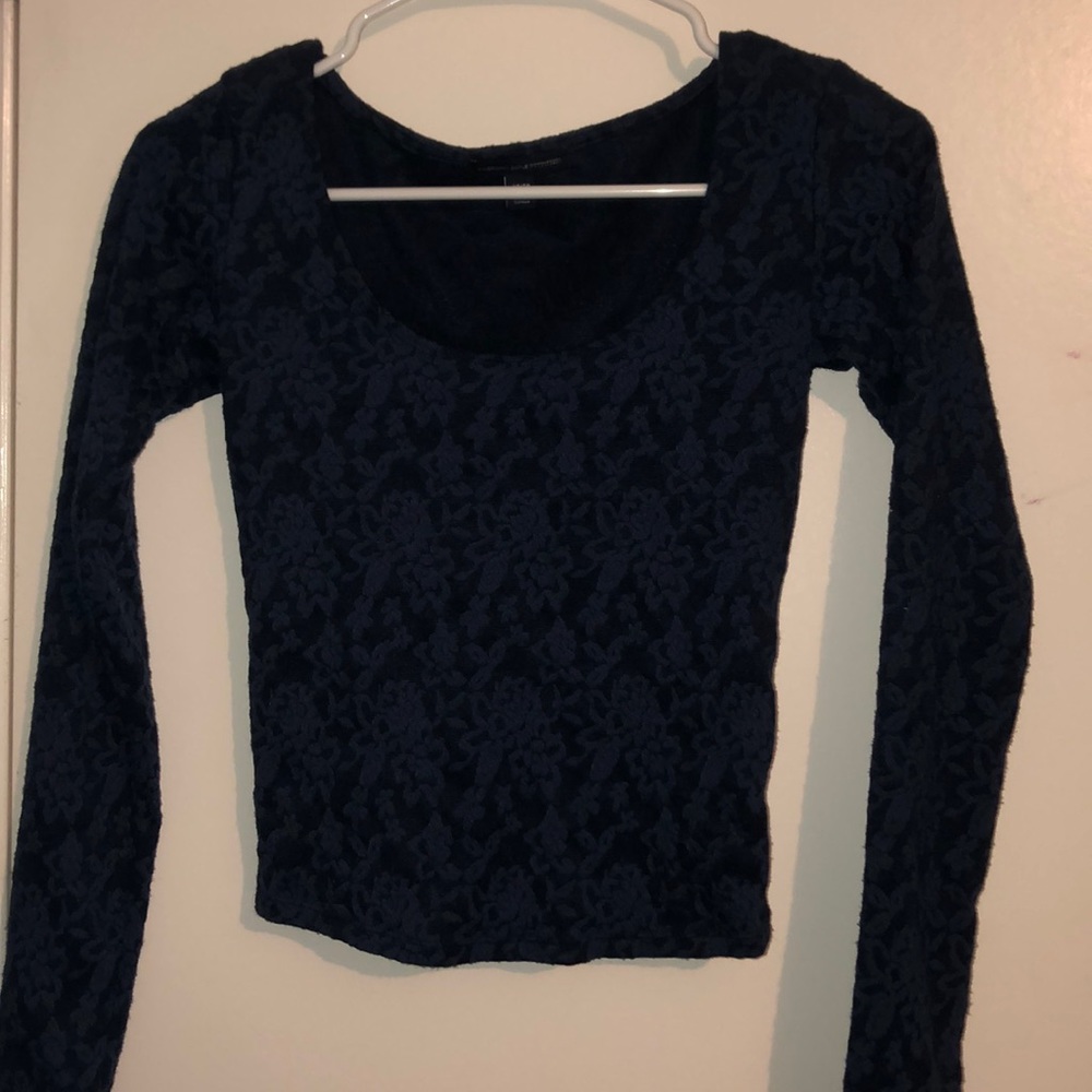 blue long sleeve